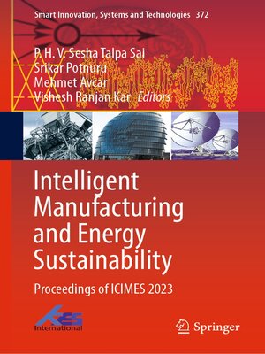 cover image of Intelligent Manufacturing and Energy Sustainability